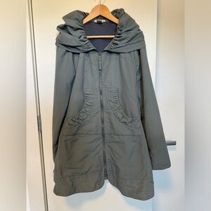 Prairie Underground Long Grey Raincloak - Size Large